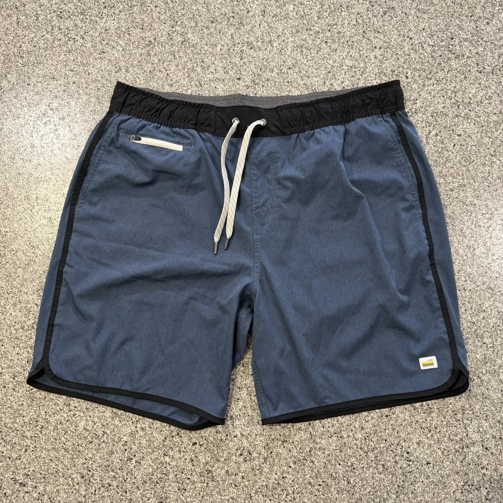 Vuori Banks Shorts Mens XL Azure Blue Unlined 7